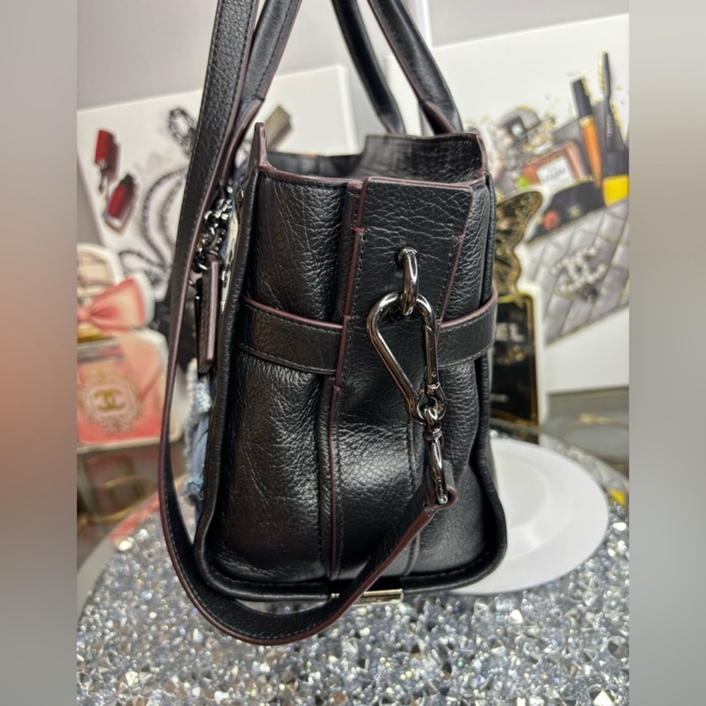 Coach 2016 Swagger 27 Denim Patchwork Leather Tot… - image 6